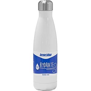 Longridge Unisex's Hydrate 500Ml Drinkfles Water, Wit, ONE Size Longridge Unisex's Hydrate 500Ml Drinkfles Water, Wit, ONE Size