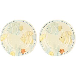 THUN , Set van 2 platte borden van melamine, lijn Mare da Amare, cadeau-idee voor de keuken, Ø 27 cm THUN , Set van 2 platte borden van melamine, lijn Mare da Amare, cadeau-idee voor de keuken, Ø 27 cm