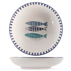H&H Set van 6 soepborden, mediterraan, 20 cm H&H Set van 6 soepborden, mediterraan, 20 cm
