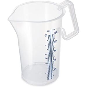 Thermohauser Maatbeker met gesloten handgreep, 500 ml, kunststof PP, blauwe schaal in liter en milliliter 8300040083 transparant Thermohauser Maatbeker met gesloten handgreep, 500 ml, kunststof PP, blauwe schaal in liter en milliliter 8300040083 transparant
