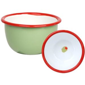 Talking Tables Bon Appetit Olijf Emaille Kom - Groen Talking Tables Bon Appetit Olijf Emaille Kom - Groen