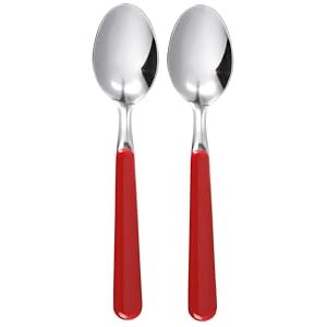 Excelsa RVS Koffielepel Set - 2 Stuks - Rood Excelsa RVS Koffielepel Set - 2 Stuks - Rood