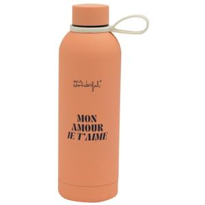 Mr. Wonderful Thermosfles 500 ml Mon Amour, je t'aime Geïsoleerde fles van dubbelwandig roestvrij staal 304 Mr. Wonderful Thermosfles 500 ml Mon Amour, je t'aime Geïsoleerde fles van dubbelwandig roestvrij staal 304