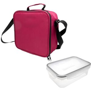 NERTHUS FIH 1509 zwarte thermische lunchtas met vershouddoos 1 l isolerende tas met handvat ideaal voor werk kantoor NERTHUS FIH 1509 zwarte thermische lunchtas met vershouddoos 1 l isolerende tas met handvat ideaal voor werk kantoor