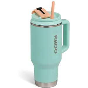 Igloo Travel Mug 32 – Thermosbeker 900 ml van roestvrij staal, met rietje, groen, luchtdicht, voor koolzuurhoudende dranken, 12 uur warm, 48 uur koud, BPA-vrij, ideaal voor onderweg. Igloo Travel Mug 32 – Thermosbeker 900 ml van roestvrij staal, met rietje, groen, luchtdicht, voor koolzuurhoudende dranken, 12 uur warm, 48 uur koud, BPA-vrij, ideaal voor onderweg.