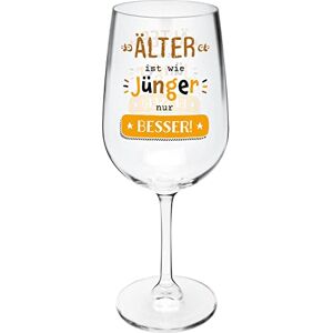 GRUSS & CO 47832 Wijnglas met spreuk Ouder, glas, 40 cl GRUSS & CO 47832 Wijnglas met spreuk Ouder, glas, 40 cl