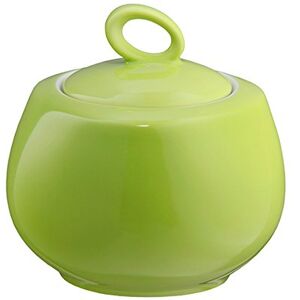 Seltmann Weiden Seltmann 001.684256 Trio porseleinen suikerpot, rond, groen, 0,24 l, 9,2 cm diameter, 9,3 cm hoogte Seltmann Weiden Seltmann 001.684256 Trio porseleinen suikerpot, rond, groen, 0,24 l, 9,2 cm diameter, 9,3 cm hoogte
