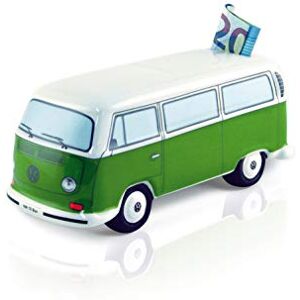 BRISA VW Collection Volkswagen T2 Bus Transporter Spaarpot Keramiek (1:22) Groene BRISA VW Collection Volkswagen T2 Bus Transporter Spaarpot Keramiek (1:22) Groene