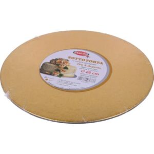 Graziano , Cakeboard Taartplaat van goud, elegant, stijf dienblad voor cake, ideaal voor het vervoer van cake, maar ook voor meerdere verdiepingen taarten, gemakkelijk wasbaar, Ø 26 cm Graziano , Cakeboard Taartplaat van goud, elegant, stijf dienblad voor cake, ideaal voor het vervoer van cake, maar ook voor meerdere verdiepingen taarten, gemakkelijk wasbaar, Ø 26 cm