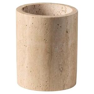 APS 11756 Bestekbak TRAVERTINE travertijn (kalksteen), Ø 11 cm, H: 13,5 cm, met afvoergat APS 11756 Bestekbak TRAVERTINE travertijn (kalksteen), Ø 11 cm, H: 13,5 cm, met afvoergat