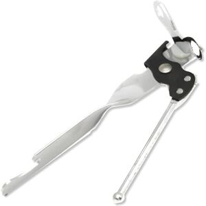 Chef Craft Select blikopener met flesopener, 7 inch, verchroomd, vernikkeld Chef Craft Select blikopener met flesopener, 7 inch, verchroomd, vernikkeld