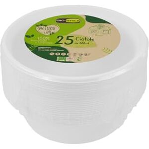GIOSTYLE - Ciotola in Cellulosa 500 ml - 25 pz - kommen GIOSTYLE - Ciotola in Cellulosa 500 ml - 25 pz - kommen