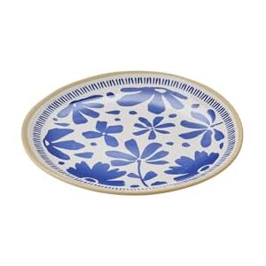APS 85445 Bord FLORYN melamine blauw/wit-beige, Ø 27 cm APS 85445 Bord FLORYN melamine blauw/wit-beige, Ø 27 cm