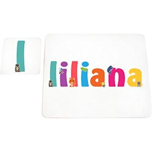Little Helper LHV-LILILIANA-COASTERANDPLACEMAT-15IT onderzetters en placemats met gepolijst oppervlak, personaliseerbaar, Liliana, meerkleurig, 21 x 30 x 2 cm Little Helper LHV-LILILIANA-COASTERANDPLACEMAT-15IT onderzetters en placemats met gepolijst oppervlak, personaliseerbaar, Liliana, meerkleurig, 21 x 30 x 2 cm