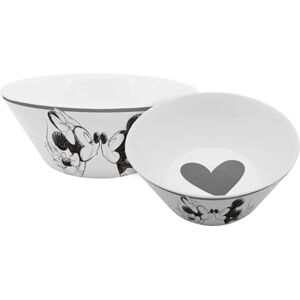 Gedalabels Mueslikom Mickey Kiss Sketch zilvergrijs 400 ml Gedalabels Mueslikom Mickey Kiss Sketch zilvergrijs 400 ml