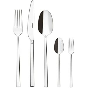 Sambonet Rock 52562-G6 RVS servies set 18/10, voor 12 personen, 30-delig: 6 vorken, 6 lepels, 6 messen, 6 theelepels, 6 dessertvorken, vaatwasmachinebestendig Sambonet Rock 52562-G6 RVS servies set 18/10, voor 12 personen, 30-delig: 6 vorken, 6 lepels, 6 messen, 6 theelepels, 6 dessertvorken, vaatwasmachinebestendig