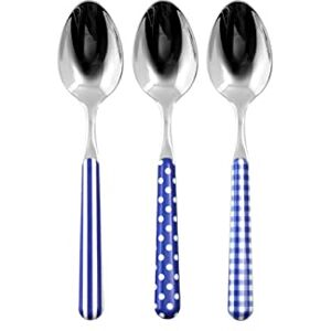 Home Provence Blauwe RVS Eetlepels - Set van 6 Home Provence Blauwe RVS Eetlepels - Set van 6