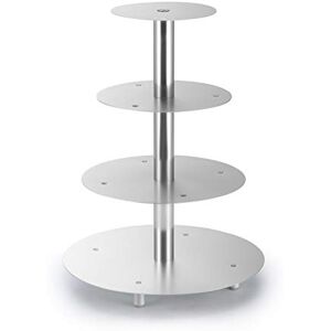Thermohauser Etage-taartstandaard van AL, rond, 4 verdiepingen, zilver (aluminium) Thermohauser Etage-taartstandaard van AL, rond, 4 verdiepingen, zilver (aluminium)