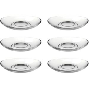 Leonardo Napoli 024205 Set van 6 schoteltjes, vaatwasmachinebestendige glazen schoteltjes voor Napoli espressokopjes, glazen schoteltjes, 6 stuks, Ø 11 cm Leonardo Napoli 024205 Set van 6 schoteltjes, vaatwasmachinebestendige glazen schoteltjes voor Napoli espressokopjes, glazen schoteltjes, 6 stuks, Ø 11 cm