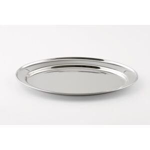 Weis serveerschaal ovaal, roestvrij staal, zilver, 20 x 15 x 2 cm Weis serveerschaal ovaal, roestvrij staal, zilver, 20 x 15 x 2 cm