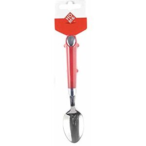 HOME 9556901 Set van 6 x Lepels met rood handvat en traan HOME 9556901 Set van 6 x Lepels met rood handvat en traan