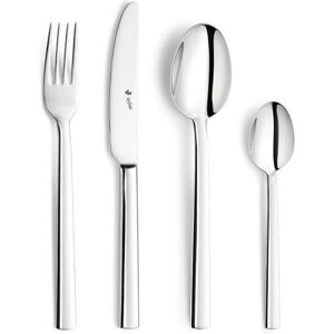 PW Paul Wirths AURA Bestekset voor 6 personen, 24-delig, roestvrij staal, vaatwasmachinebestendig, minimalistisch design met hoogglans gepolijst, elegant tafelbestek PW Paul Wirths AURA Bestekset voor 6 personen, 24-delig, roestvrij staal, vaatwasmachinebestendig, minimalistisch design met hoogglans gepolijst, elegant tafelbestek