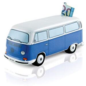 BRISA VW Collection Volkswagen T2 Bus Transporter Spaarpot Keramiek (1:22) Blauw BRISA VW Collection Volkswagen T2 Bus Transporter Spaarpot Keramiek (1:22) Blauw
