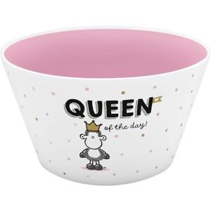 Sheepworld Schaal "Queen of the day" Porselein, 60 cl, mueslikom, snackschaal, met spreuk cadeau, verjaardag, tafeldecoratie 74720 Sheepworld Schaal "Queen of the day" Porselein, 60 cl, mueslikom, snackschaal, met spreuk cadeau, verjaardag, tafeldecoratie 74720