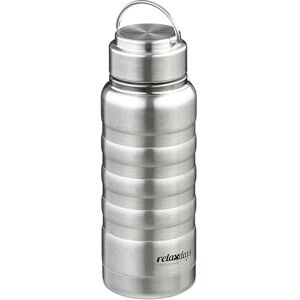 Relaxdays drinkfles, 400 ml, isoleerfles, warm en koud, koffie, thee, lekvrij deksel, rvs, koffiebeker, zilver Relaxdays drinkfles, 400 ml, isoleerfles, warm en koud, koffie, thee, lekvrij deksel, rvs, koffiebeker, zilver