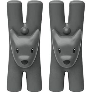Alessi GIAMPO, set van 2 MOLLETTE Nero, thermoplastisch hars, meerkleurig, één maat Alessi GIAMPO, set van 2 MOLLETTE Nero, thermoplastisch hars, meerkleurig, één maat