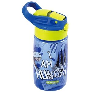 KEYROAD Kinderdrinkfles 450 ml/lekvrij waterfles kinderdrinkfles van kunststof/thema: DINO KEYROAD Kinderdrinkfles 450 ml/lekvrij waterfles kinderdrinkfles van kunststof/thema: DINO