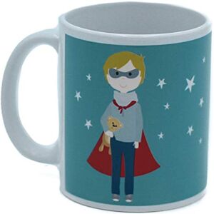 Susiko Keramische mok, super familie, ontbijt, lunch en diner van het hele gezin, super kind met cape en masker, geschenkverpakking in kraftpapier Susiko Keramische mok, super familie, ontbijt, lunch en diner van het hele gezin, super kind met cape en masker, geschenkverpakking in kraftpapier