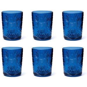 Excelsa Color Tumbler Set met 6 decoratieve glazen, meerkleurig, reliëfdecoratie, 350 ml, 8 x 10 cm (blauw) Excelsa Color Tumbler Set met 6 decoratieve glazen, meerkleurig, reliëfdecoratie, 350 ml, 8 x 10 cm (blauw)