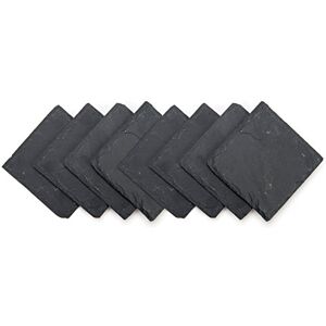 Trademark Innovations Slate Drink Onderzetters Set van 8-4 "x 4 Trademark Innovations Slate Drink Onderzetters Set van 8-4 "x 4