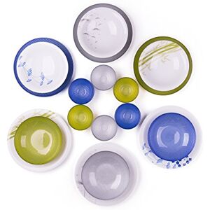 Excelsa Brunch Time servies 18-delig Set Odissea groen/blauw Excelsa Brunch Time servies 18-delig Set Odissea groen/blauw