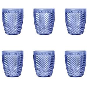 Excelsa Blauwe Diamond Plastic Glazen - Servies Excelsa Blauwe Diamond Plastic Glazen - Servies