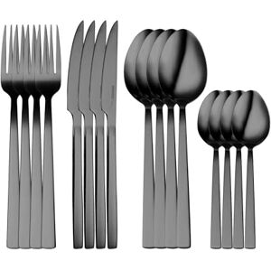 Bergner SOFIA BG 16-delige bestekset van roestvrij staal, incl. 4 messen, 4 vorken, 4 lepels, 4 theelepels, zilveren afwerking Bergner SOFIA BG 16-delige bestekset van roestvrij staal, incl. 4 messen, 4 vorken, 4 lepels, 4 theelepels, zilveren afwerking