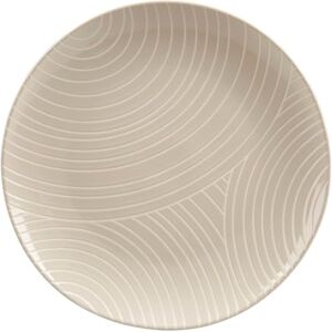 GENEVIEVE LETHU 536138 platte borden van aardewerk, beige, Ø 27 cm, collectie MURMURE Graphic, bord met reliëf GENEVIEVE LETHU 536138 platte borden van aardewerk, beige, Ø 27 cm, collectie MURMURE Graphic, bord met reliëf