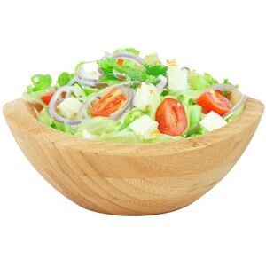 Relaxdays bamboe serveerschaal ovaal voor salades, snacks en fruit, 8x20x18 cm, natuur Relaxdays bamboe serveerschaal ovaal voor salades, snacks en fruit, 8x20x18 cm, natuur