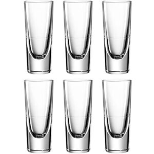 Leonardo Gilli grappa-glas, borrelbeker van glas, vaatwasmachinebestendige stamper, set van 6, 15 cl, 043406 Leonardo Gilli grappa-glas, borrelbeker van glas, vaatwasmachinebestendige stamper, set van 6, 15 cl, 043406