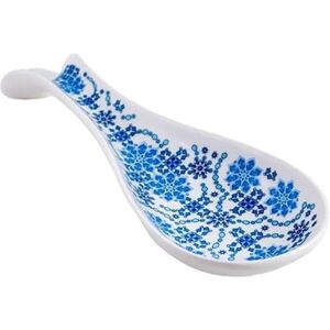 DRW Lepelhouder van keramiek, Arabisch, blauw, 20 x 8 x 4 cm DRW Lepelhouder van keramiek, Arabisch, blauw, 20 x 8 x 4 cm