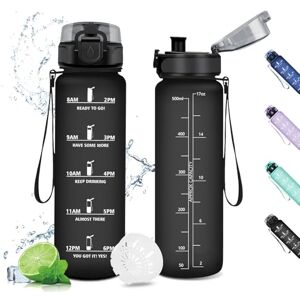 KollyKolla Drinkfles 500 ml, drinkfles voor kinderen, drinkfles met filter, lekvrij, sportfles met motiverende tijdweergave, voor fiets, sportschool, school, gym KollyKolla Drinkfles 500 ml, drinkfles voor kinderen, drinkfles met filter, lekvrij, sportfles met motiverende tijdweergave, voor fiets, sportschool, school, gym