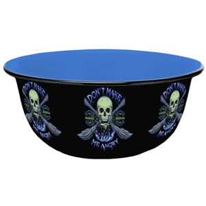Gedalabels Granen Kom Schedel Hekserij Emaille Look 600 ml Gedalabels Granen Kom Schedel Hekserij Emaille Look 600 ml