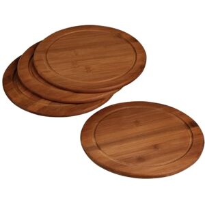 Kesper Vesper-borden, 4-delig, rond, Ø 25 cm, bamboe ontbijtborden met sapgoot, duurzame broodborden van FSC-gecertificeerd hout, robuust en mesvriendelijk, 5944215 Kesper Vesper-borden, 4-delig, rond, Ø 25 cm, bamboe ontbijtborden met sapgoot, duurzame broodborden van FSC-gecertificeerd hout, robuust en mesvriendelijk, 5944215