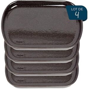 Esprit de Cuisine Set van 4 langwerpige keramische borden Elegant design Krasbestendig Sterk en duurzaam Gemakkelijk schoon te maken Gemaakt in Frankrijk 21 cm Gespikkeld bruin Esprit de Cuisine Set van 4 langwerpige keramische borden Elegant design Krasbestendig Sterk en duurzaam Gemakkelijk schoon te maken Gemaakt in Frankrijk 21 cm Gespikkeld bruin