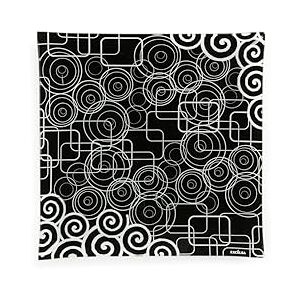Excelsa Zwart Geometrisch Decor Tafel Excelsa Zwart Geometrisch Decor Tafel