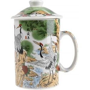 lachineuse Chinese Landschap Theepot Porselein Infusie Mok Met Infuser & Deksel Chinees Schilderen met Levenslange Vogels Traditioneel Servies uit China Thee cadeau-idee lachineuse Chinese Landschap Theepot Porselein Infusie Mok Met Infuser & Deksel Chinees Schilderen met Levenslange Vogels Traditioneel Servies uit China Thee cadeau-idee