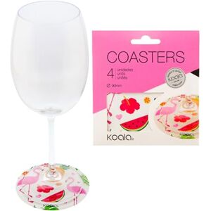 Koala (96 stuks) herbruikbare onderzetters, flamingo-print Koala (96 stuks) herbruikbare onderzetters, flamingo-print