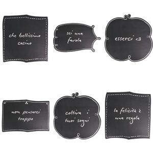 Tivoli Blackboard Placemat van kunststof, 6 stuks Tivoli Blackboard Placemat van kunststof, 6 stuks