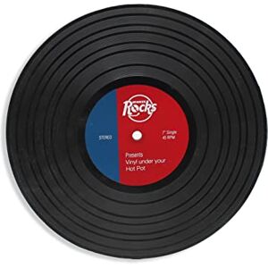Winkee Rocks Vinyl onderzetter De praktische onderzetter rond in platenvorm siliconen onderzetter Ø 15 cm pannenbescherming siliconen onderlegger voor potten cadeau voor bruiloft Winkee Rocks Vinyl onderzetter De praktische onderzetter rond in platenvorm siliconen onderzetter Ø 15 cm pannenbescherming siliconen onderlegger voor potten cadeau voor bruiloft